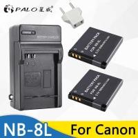 ราคา PALO d 1000mah NB-8L NB 8L NB8L Li-ion Digital Camera Battery + Charger For Canon PowerShot A3300 (27708972611)