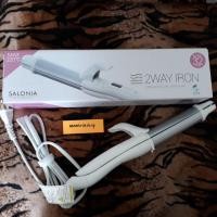 ราคา เครื่องม้วนผมพร้อมหนีบผม 2 in 1 ยี่ห้อ Salonia (1936233079)