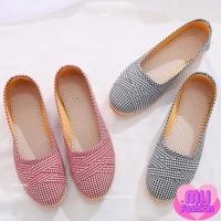 ราคา รองเท้าคัชชูผ้า ส้นเตี้ยลายจุด 2 สี เบอร์ 35-40 (167) รองเท้าคัชชูส้นเตี้ย ใส่สบาย กันลื่น แบบทางการ (25891000153)