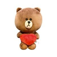 ราคา ตุ๊กตาไลน์เฟรนด์ หมีบราวน์ถือหัวใจ รุ่นพิเศษ Line Friends Cute Brown Bear Cony Plush Toy ขนาด 27 ซม. (21048547141)