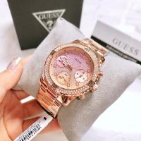 ราคา นาฬิกาข้อมือผู้หญิงGuess Chronograph นาฬิกาข้อมือสําหรับสตรี W0774L3 38mm W0774L5 W0774L1 W0774L6 W0774L2 (28801832869)