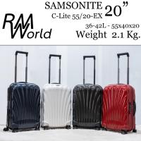ราคา SAMSONITE กระเป๋าเดินแซมโซไนท์ทางล้อลาก รุ่น C-LITE SPINNER 55/20"-EX - ขึ้นเครื่อง Cabin - ขยายได้ (28473993157)