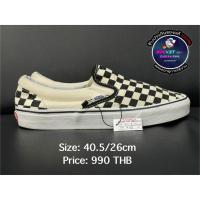 ราคา Vans Classic Slip-On Checkerboard White Black (42503194826)