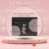 ราคา Logo small set x1 (no spare) ฟิล์มกันรอย สติ๊กเกอร์กันรอย อย่างดีที่สุดจาก 3M สำหรับ YSL CARD HOLDER 4 cm (29659777922)