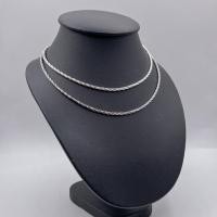 ราคา โชคเกอร์คอแบบอ่อน สร้อยคอโชคเกอร์เงินแท้ชุบทองคำขาว โชคเกอร์ลายเกลียวคู่ โชคเกอร์แฟชั่น [NB0017] (24890086307)