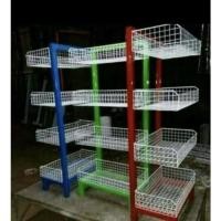 ราคา แร็คแผงลอย ตรึง แร็ค ชั้นวางตะกร้าซ้อนชั้นวางชิกิชั้นวางขนมขบเคี้ยวชั้นวางขนมขบเคี้ยว/ชั้นวางชิกิ/ชั้นวางขนมขบเคี้ยว/ชั้นวางตะกร้าขาย (29865822237)