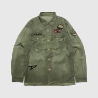 ราคา W.Smith BL7 Black Label Co.,Ltd Army OG 107 Stretch Military Shirt Jacket Army Green (29187906807)