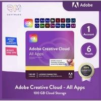 ราคา ADOBE Creative Cloud All Apps | 1, 3, 6 Month 100 GB Cloud (43161304556)