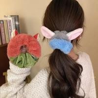 ราคา Crazy Zoo Judy Nick Plush แหวนผมหัวเชือกสาวสไตล์เดียวกันฤดูใบไม้ร่วงฤดูหนาว Furry Scrunchy อุปกรณ์เสริมผม (27718926046)