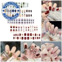 ราคา NINI Press On Nail Art Patch กาวเยลลี่กันน้ําสติกเกอร์เล็บที่ถอดออกได้ U7w2 NINI (40625542925)