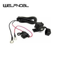 ราคา Wina รถยนต์ไฟฟ้ารถจักรยานยนต์ดัดแปลง Dual USB ที่ชาร์จแบตในรถกันน้ําที่ชาร์จโทรศัพท์มือถือในรถยนต์แกนสีขาว (40816863529)