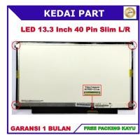 ราคา LCD LED 13.3 13 นิ้ว 40 Pin 40pin Slim HD Bracket หู Bolt ด้านข้างขวาซ้าย N133BGE-L41 (42170756511)