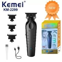 ราคา Kemei KM-2299 ไร้สาย เครื่องตัดผมชาร์จไฟฟ้า เครื่องตัดผม Zero Gap Finishing เครื่องตัดผมผู้ชาย ปัตตาเลี่ยนตัดผม มืออาชีพ (43911406675)