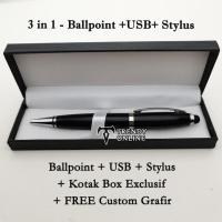 ราคา สไตลัส Usb ปากกาลูกลื่น 3In1 พร้อมกล่องพิเศษ ปากกาลูกลื่น 3In1 ชื่อฟรี (42772025775)