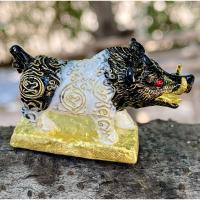 ราคา พญาวราหะ หมูป่า ราชาโชค เด่นด้านคงกระพัน และเก่งการทำมาหากิน เนื้อทองระฆังลงยาสีทูโทน หลวงพ่อสนั่น วัดกลางราชครูธาราม (24026318387)