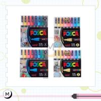 ราคา Uni ปากกา ปากกามาร์คเกอร์ Posca PC-1M / PC-1MR / PC-3M / PC-5M 8 สี PC-3M / PC-5M 16 สี (5831669533)
