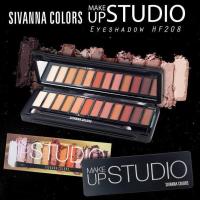 ราคา ใหม่ล่าสุด!! Sivanna อายแชโดว์ 12 สี เนื้อแมท&ชิมเมอร์ Make up Studio Eyeshadow (HF208) (986139188)