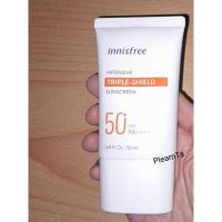 ราคา [ของแท้ 100%] ครีมกันแดดสำหรับผิวหน้าและผิวกาย innisfree Intensive Triple-Shield Sunscreen SPF50+ PA++++ (50 ml.) (10211411260)