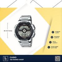 ราคา นาฬิกาข้อมือ Casio รุ่น AE-1100WD-1AVDF นาฬิกาข้อมือผู้ชาย สายเรซิ่น - สีเงิน (446344453)
