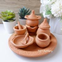 ราคา ชุดเครื่องครัวจิ๋ว เครื่องครัวดินเผา (19587338885)