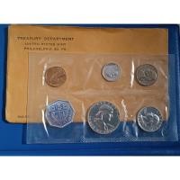 ราคา USA ชุดเหรียญขัดเงา 5 เหรียญ 1960 Washington,Franklin,Roosevelt #เงินขัดเงา .900 Silver (42311104761)
