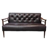 ราคา โซฟาหนังแท้ Used Vintage Sofa ไม้แท้ ของญี่ปุ่น วินเทจ (20491374638)