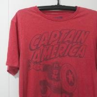 ราคา HIA PHI VINTAGE (Size L) เสื้อยืดลายการ์ตูน กัปตันอเมริกา Captain America มือสอง (29310631535)