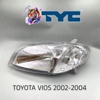 ราคา ไฟหน้า Toyota Vios ปี 2002-2004 โตโยต้า วีออส ทีวายซี โคมไฟหน้า ไฟหน้าวีออส TYC (41224336175)