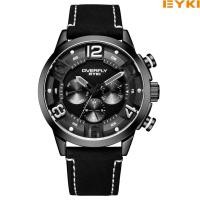 ราคา EYKI OVERFLY นาฬิกาข้อมือชาย สายหนัง กันน้ำ สีดำ (600276885)