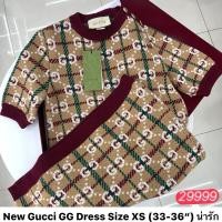 ราคา New Gucci GG Dress Size XS(33-36”) (27335863885)