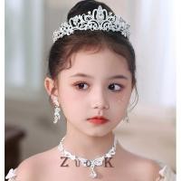 ราคา คริสตัล Rhinestone สร้อยคอต่างหู Beauty Hair Hoop (24973843326)