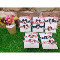 ราคา ยางรัดผมลายมิกกี้&มินนี่ได้2เส้น (25618141587)
