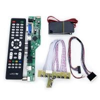 ราคา Universal lcd led TV controller driver board VGA HD-MI USB TV เมนบอร์ด analog ชุด 40pin 1ch 6bit lvds (44224333640)