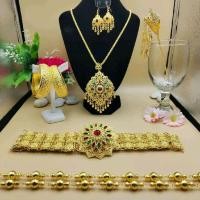 ราคา ชุดเครื่องประดับชุดไทย เซ็ทใหญ่สีทอง สินค้าพร้อมส่ง (42908898684)