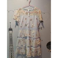 ราคา เดรสฟ้าน่ารักฟรุ้งฟริ้ง​ งานป้าย (3238982013)