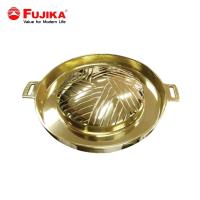 ราคา FUJIKA กระทะปิ้งย่างทองเหลือง หมูกระทะ ทองเหลืองแท้ (29654504633)