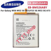 ราคา แบตเตอรี่ Samsung Galaxy A23 4G / M56 / M52 5G / F23 5G / M53 5G / A73 EB-BM526ABY 5000mAh ประกัน 3 เดือน (40163216075)