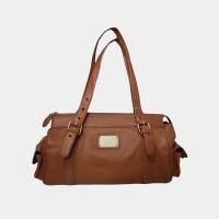 ราคา กระเป๋าถือ Bean Pole วินเทจ หนังแท้สีน้ำตาลออกส้ม (11758952300)