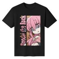 ราคา S-5XL ผ้าฝ้าย 100% Bocchi the Rock Hitori Gotou T Shirt for Men Women Anime Inspired Tshirt Design Cotton Unisex_09 (19673972839)