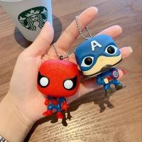 ราคา 【พร้อมส่ง】พวงกุญแจ จี้ฟิกเกอร์ Funko POP Avengers Captain America Iron man Batman Spider man สําหรับห้อยกระเป๋า (7850369977)