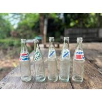 ราคา ขวดน้ำอัดลมโบราณ สมัยก่อน ขวดแก้ว ขนาด 280ml ยุค90 1ชุด 5ขวด (43072546881)