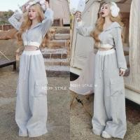 ราคา Posyy Style งานตามหา หายากมาก ทั้งชุด มือ 1 ป้ายห้อย ไซส์ S ✅ - Set วอร์มขึ้นเครื่องสีเทา ขอบไหมพรมขาว (26791273924)