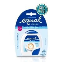 ราคา Equal Classic อิควล คลาสสิค ชนิดเม็ด สารให้ความหวาน แทนน้ำตาล ขนาดพกพา 100 เม็ด 02362 (741421052)