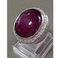 ราคา ทับทิม 90 กะรัต เงินแท้ ทับทิมเก่าสีเข้ม (15608136606)