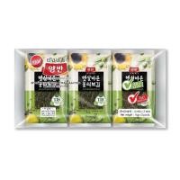 ราคา Yangban ยังบัน สาหร่ายเกาหลี สาหร่ายทะเลปรุงรสด้วยน้ำมันมะกอกและน้ำมันทานตะวัน 4กรัม แพ็ค 3 (5659354196)