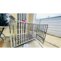 ราคา กรง สแตนเลส กรงสัตว์เลี้ยงขนาดใหญ่ กรงสุนัขพับได้ กรงสุนัข คอกกรงสัตว์เลี้ย (27420498080)