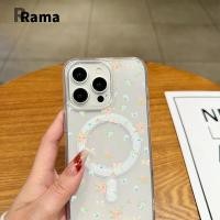 ราคา Rama_caseเคสมือถือ แม่เหล็ก เคสใส สำหรับไอโฟน ดอกย่อยสองสี ไอโฟน11 For iPhone16 13 14 PRO MAX X XS XR 7 8Plus 15Pro (28872015090)