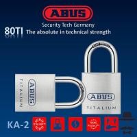 ราคา ABUS 80TI/50 X 2 50 มม. คีย์ ALIKE SYSTEM NANO PROTECTTM TITALIUMTM PADLOCK / KUNCI ABUS 80TI (20389040894)
