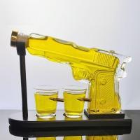 ราคา ขวดไวน์แก้วสร้างสรรค์ ขวดเหล้าวิสกี้ แก้วรูปปืน ที่เติมอากาศไวน์แดง (41055536576)