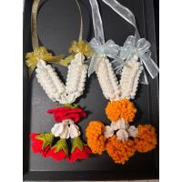 ราคา พวงมาลัย พวงมาลัยไหมพรม พวงมาลัยแขวนหน้ารถ พวงมาลัยบูชา (42056248928)